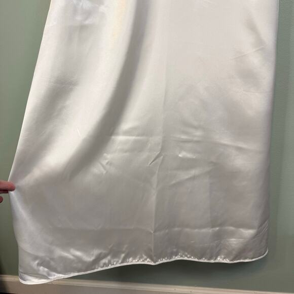 Biconf Satin Nightgown Dress Robe Set Women 52 White Bridal Nightwear ITALY NWT - Picture 7 of 16